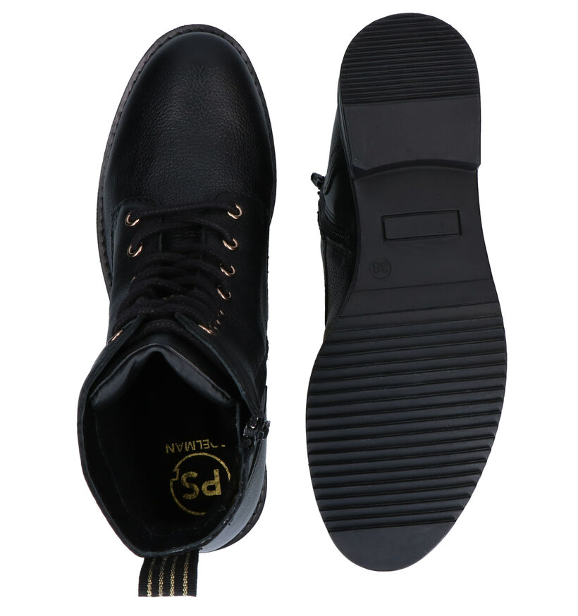 Poelman Conan Zwarte Boots in leer (291392)