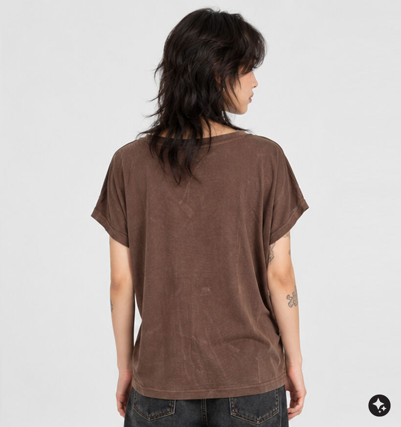 Ador&eacute; Constanza Donkerbruine T-shirt voor dames (384086)