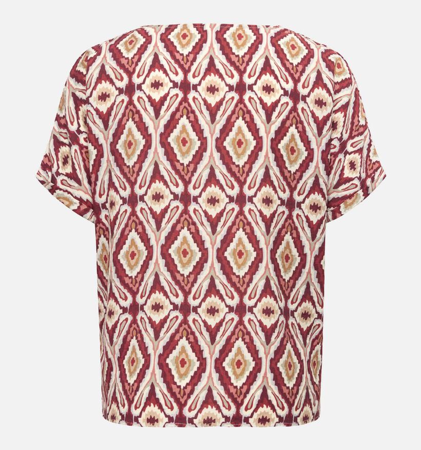ONLY Carmakoma Belly Mika Rode Blouse voor dames (378395)