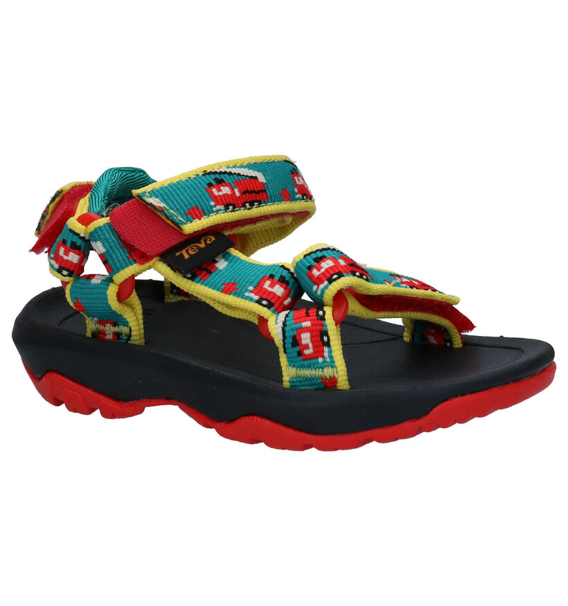 Teva Hurricane Blauwe Sandalen in stof (286623)