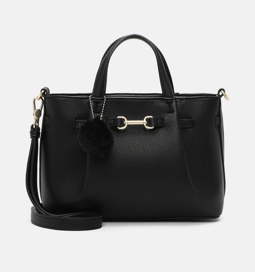 Tamaris Marissa Zwarte Handtas met Pompon Bag Charm voor dames (378813)