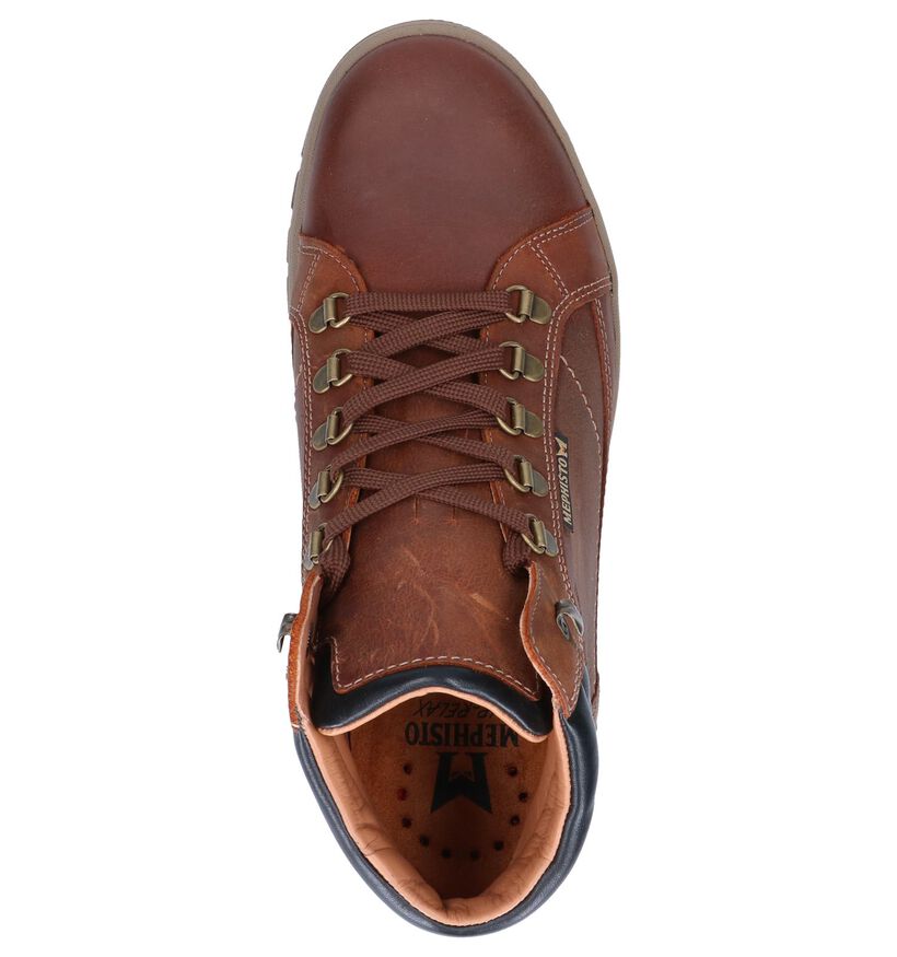 Mephisto Pitt Grizzly Bottines en Cognac en cuir (260520)