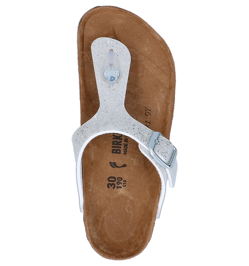 Birkenstock Gizeh BS Witte Teenslippers voor meisjes (338081)