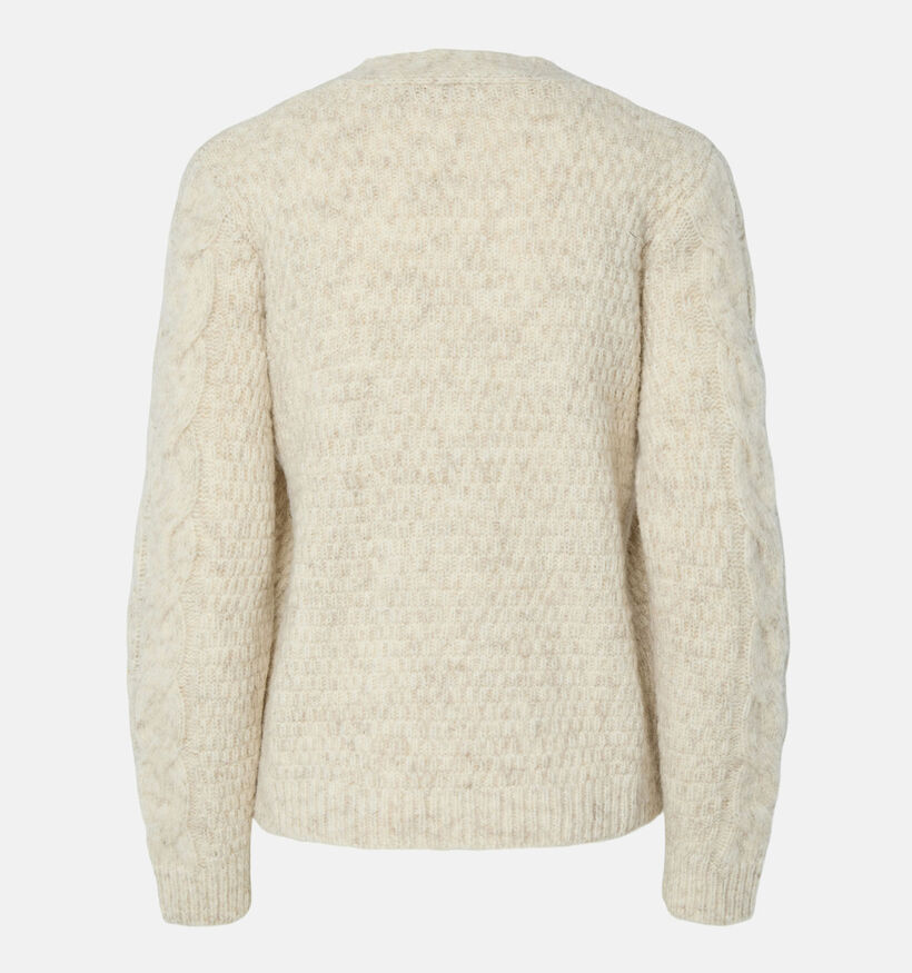 Pieces Nina Lichtbeige Cardigan voor dames (361125)