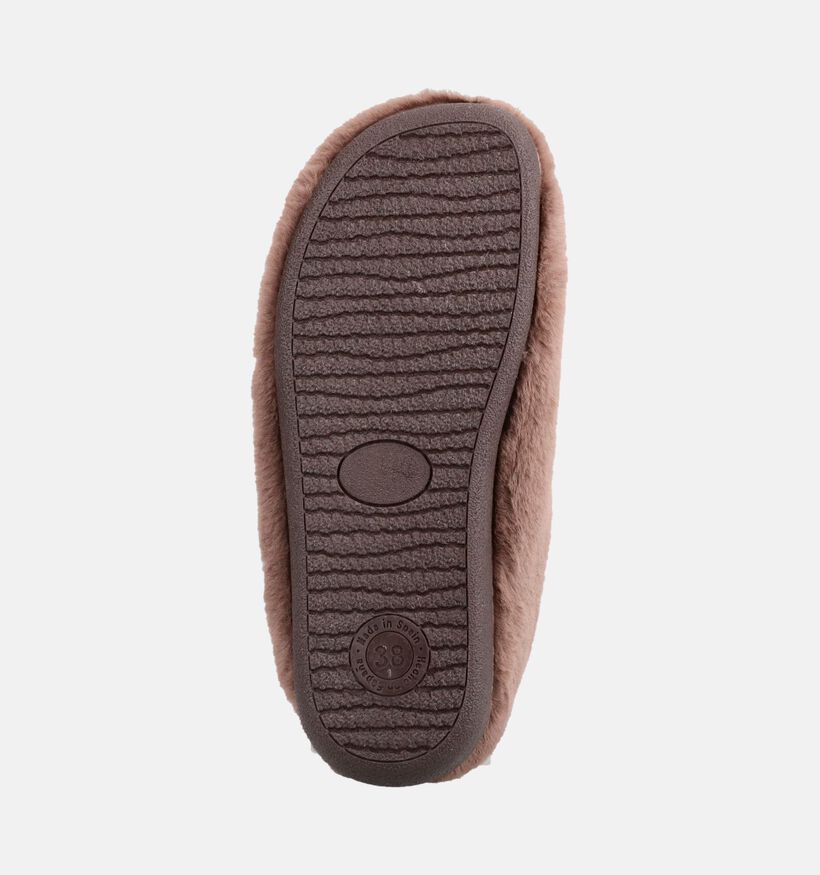 Scapa Pantoufles ferm&eacute;es en Taupe pour femmes (380857) - pour semelles orthop&eacute;diques