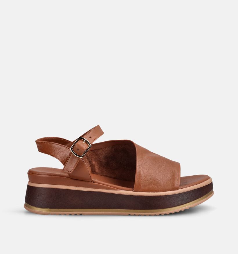 Laurent David Cognac Sandalen voor dames (373544)