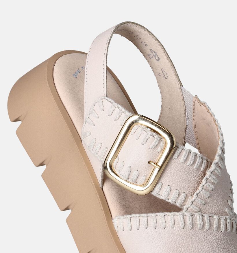 Gabor Best Fitting Sandales avec talon compensé en Beige pour femmes (362394)