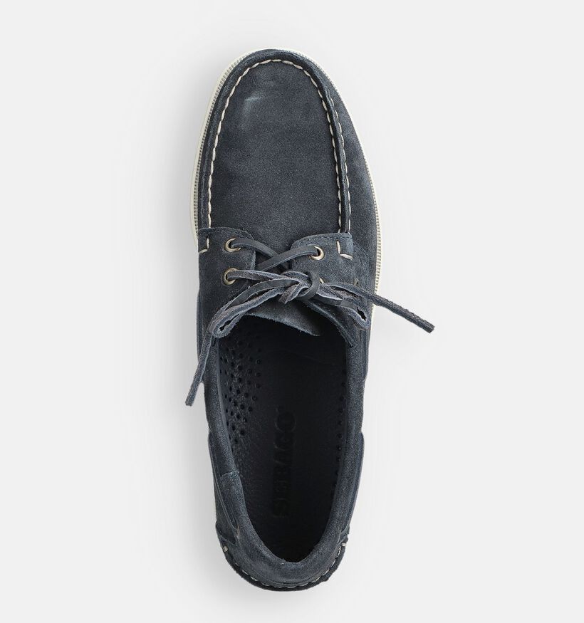 Sebago Dockside Portland Flesh Out Chaussures bateau en Bleu pour hommes (363896)