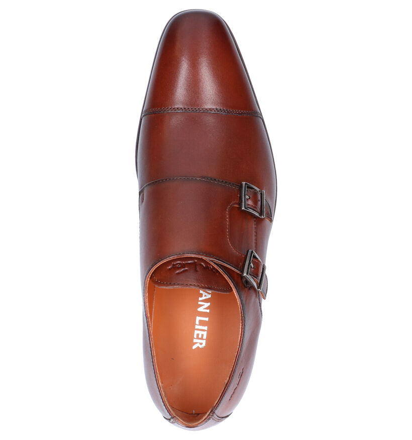 Van Lier Chaussures habillées en Cognac en cuir (272953)