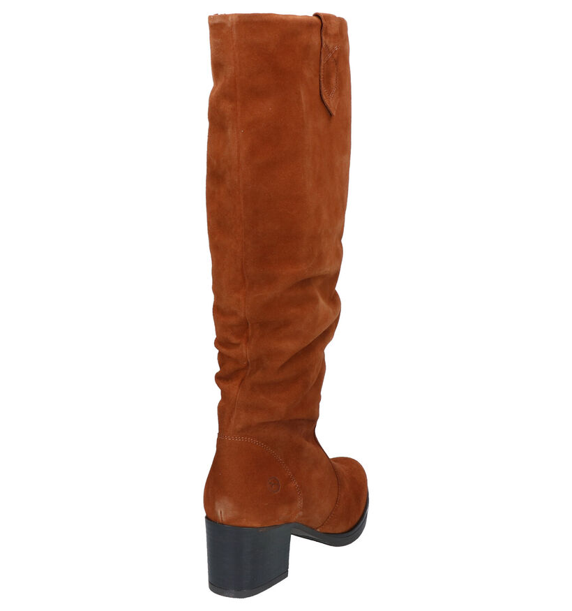 Tamaris Cognac Lange Laarzen in daim (275206)