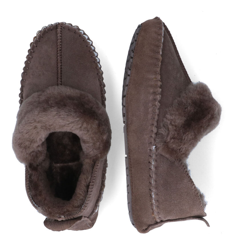 Warmbat Barrine Bruine Pantoffels voor dames (326091)