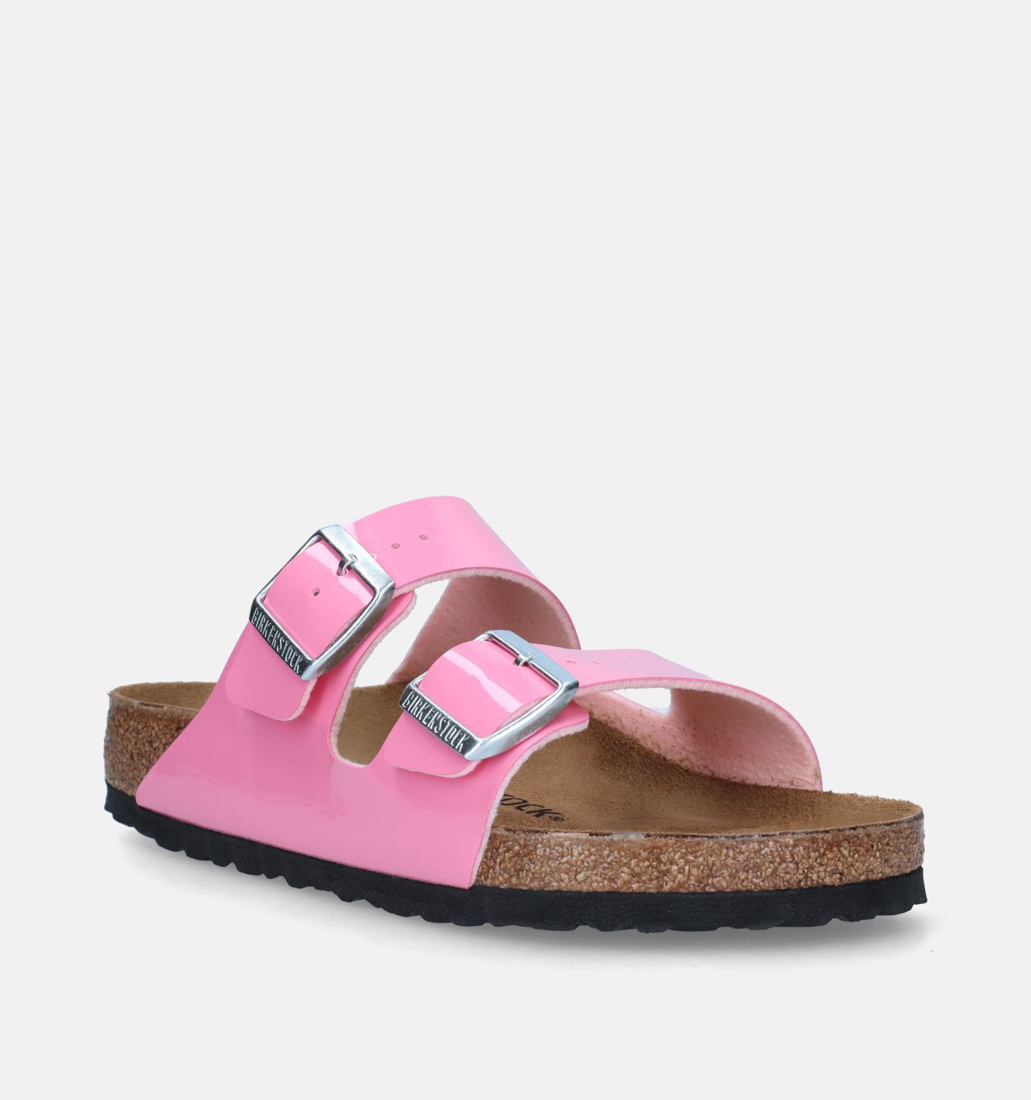 Birkenstock Arizona BF Patent Roze Slippers Dames Slippers Online op TORFS.BE