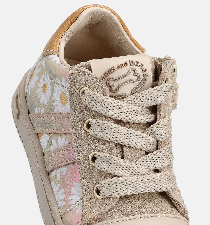 STONES and BONES Nepo Beige Babysneakers voor meisjes (369646) - geschikt voor steunzolen