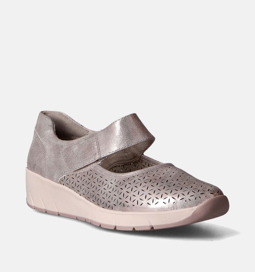 Jana Chaussures confort en Or pour femmes (351500) - pour semelles orthopédiques