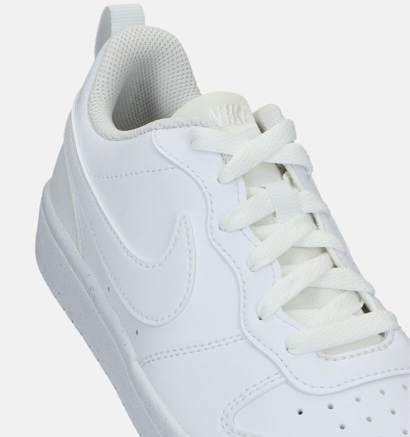 Nike Court Borough Baskets en Blanc pour filles, garçons (328369)