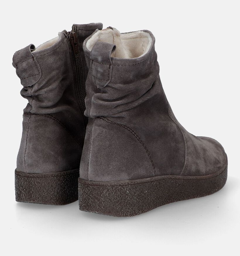 Solemade Marina 17 Grijze Enkellaarzen voor dames (331044) - geschikt voor steunzolen