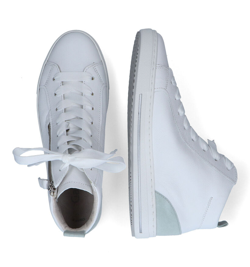 Gabor OptiFit Witte Hoge Sneakers voor dames (306119) - geschikt voor steunzolen