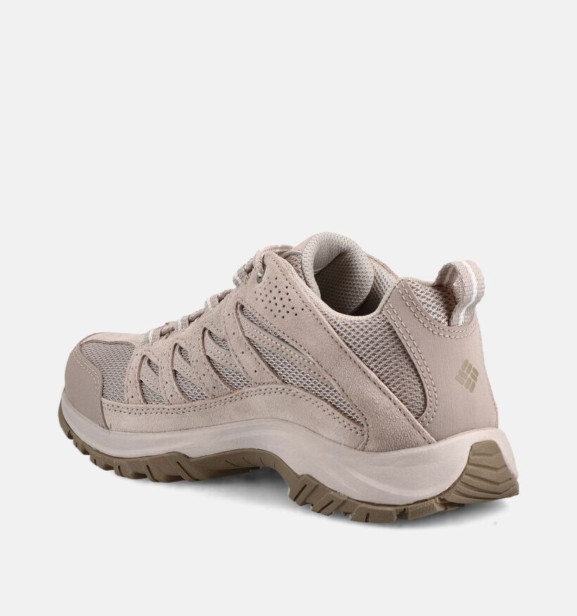 Columbia Crestwood Lichtbeige Wandelschoenen voor dames (369737) - geschikt voor steunzolen