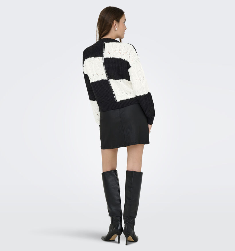 JDY Justy Witte/Zwarte Trui voor dames (359920)