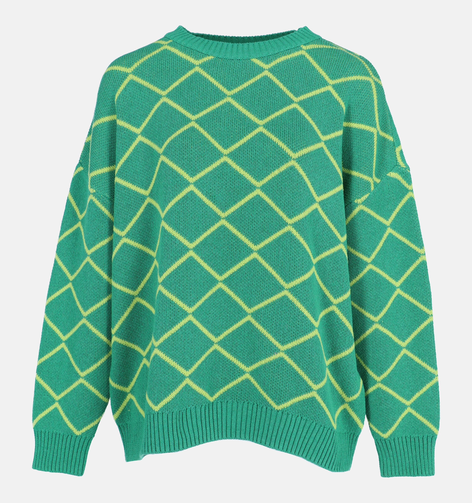 ONLY Carmakoma Jullian Groene Trui Dames Truien Online op TORFS.BE