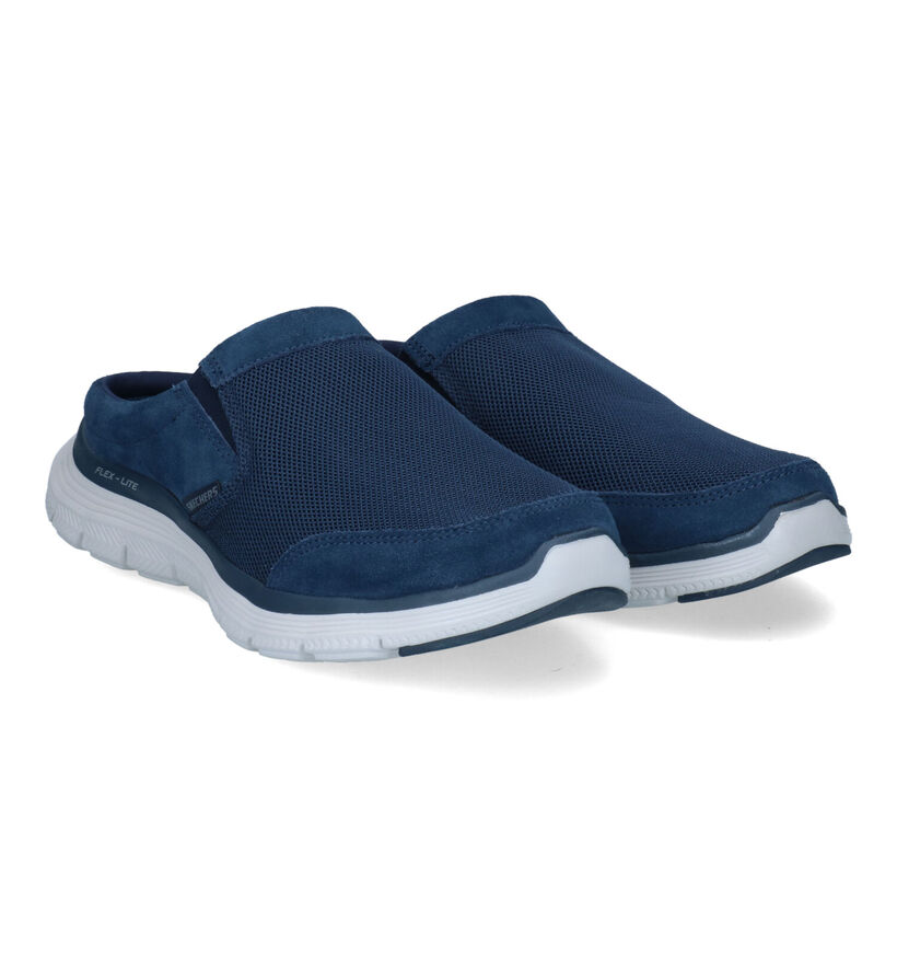 Skechers Flex Advantage Grijze Instappers in stof (305381)