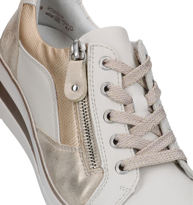 Remonte Beige Rits/Veter Schoenen in kunstleer (320237)