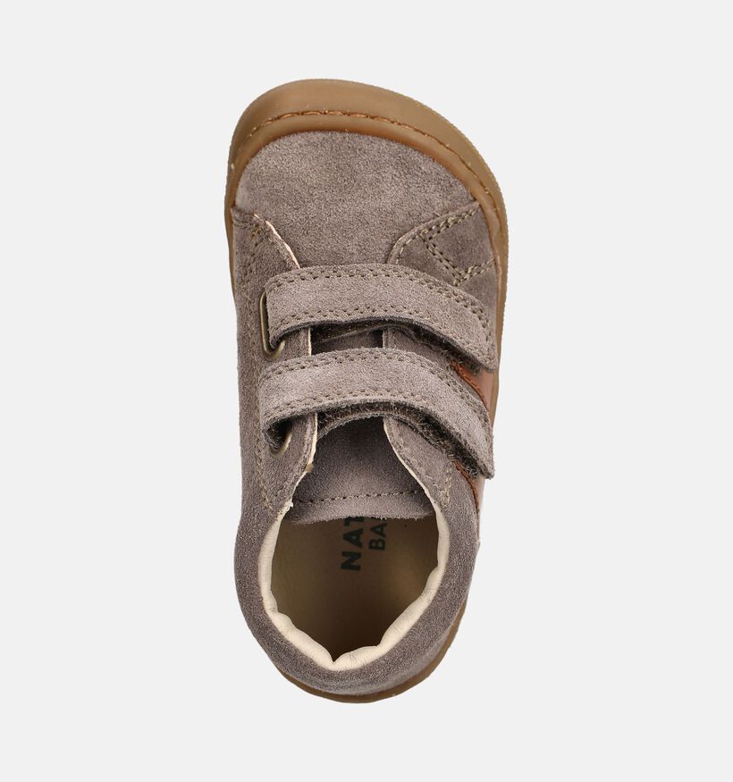Naturino Barefoot Sabby VL Donkergrijze Babyschoenen voor jongens (380164) - geschikt voor steunzolen