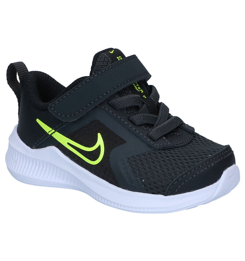 Nike Downshifter Zwarte Sneakers in stof (291278)