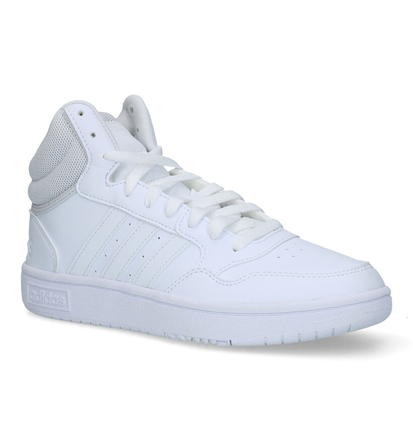 adidas Hoops 3.0 Mid Baskets en Blanc pour femmes (324505)