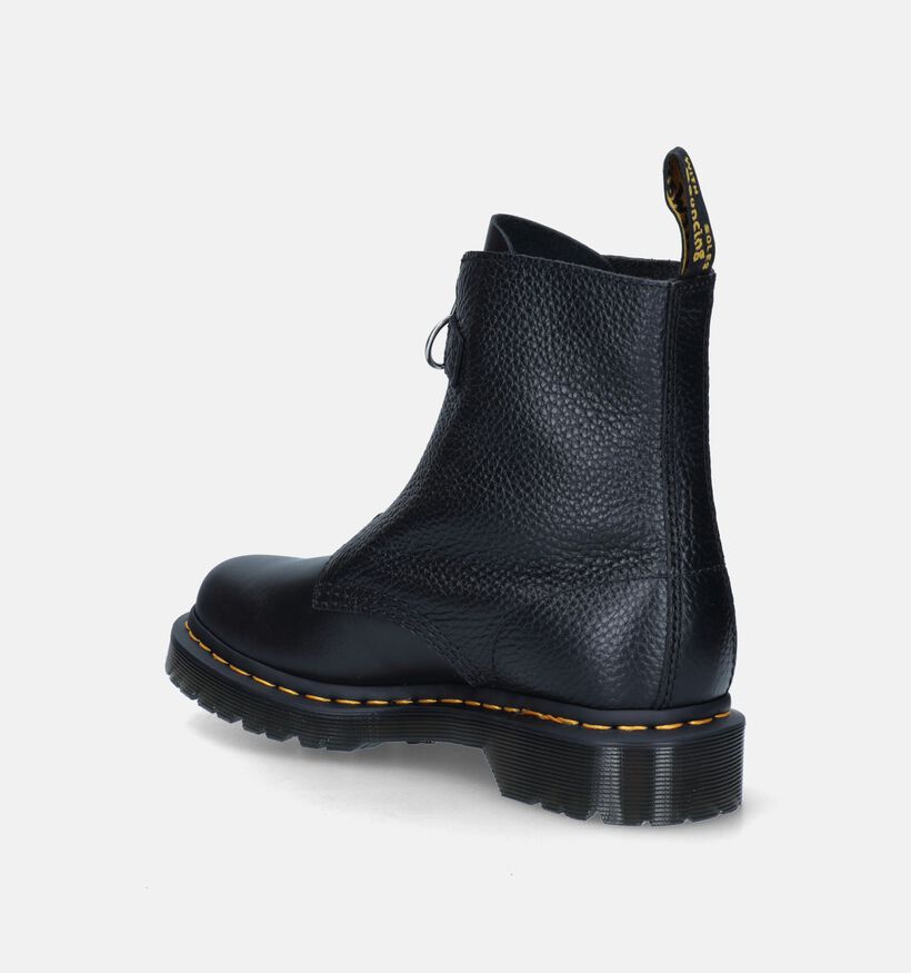 Dr. Martens 1460 Pascal Front Zip Boots en Noir pour femmes (343616) - pour semelles orthopédiques