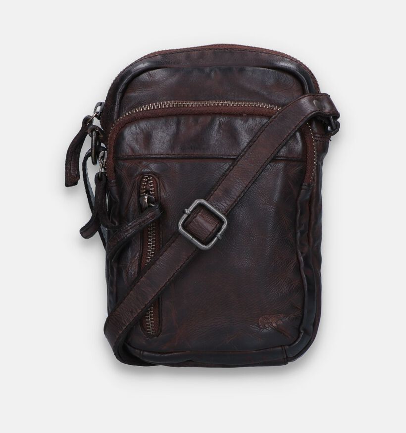 Bear Design Sac à bandoulière en Brun pour hommes (358892)