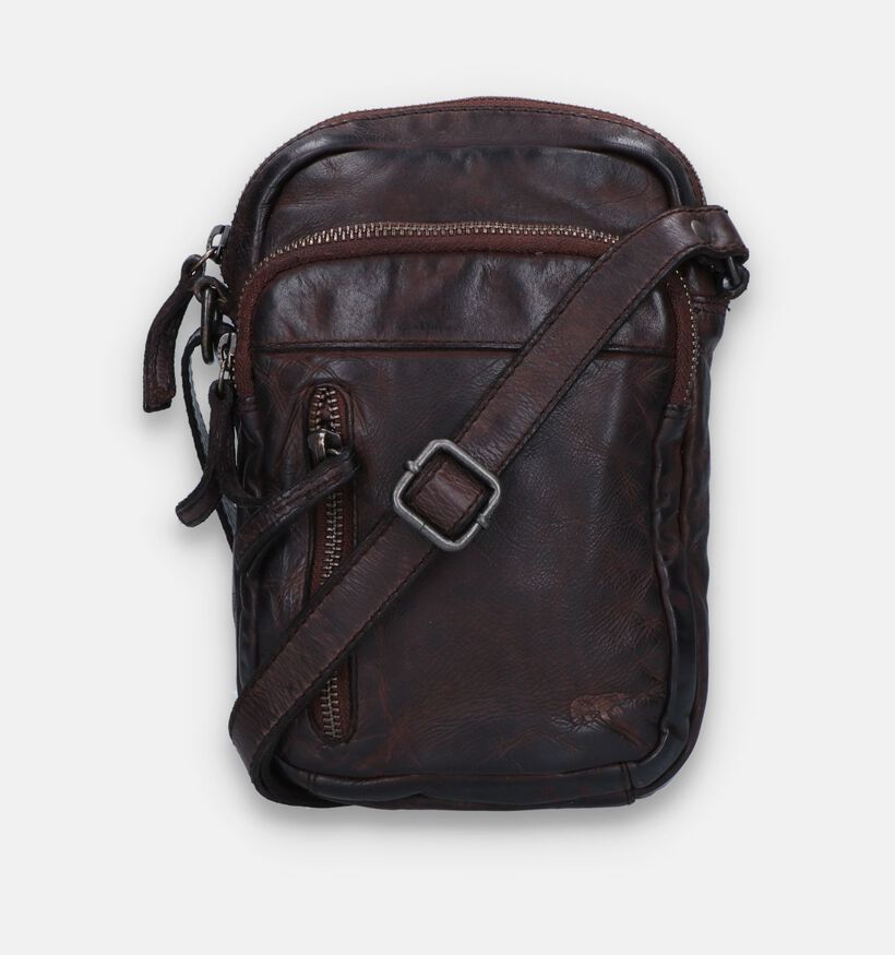 Bear Design Sac à bandoulière en Brun pour hommes (342776)