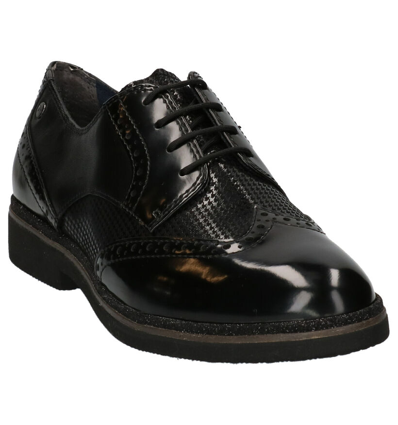 Tamaris TOUCH it Chaussures à lacets en Noir en simili cuir (253066)