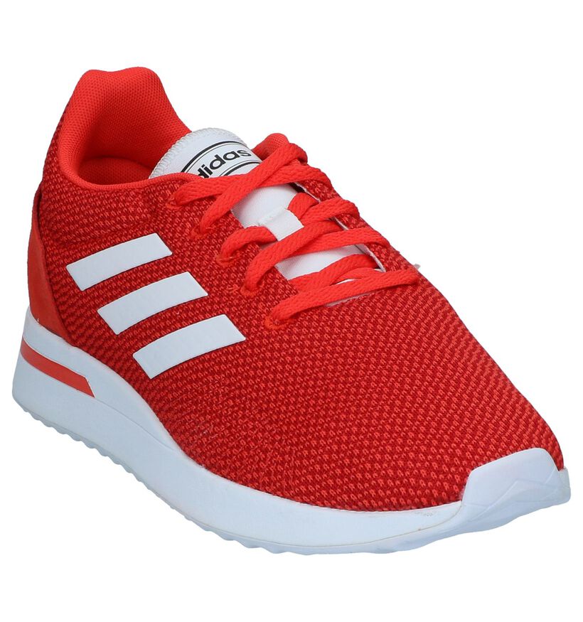 adidas RUN 70S Zwarte Sneakers in kunstleer (261830)