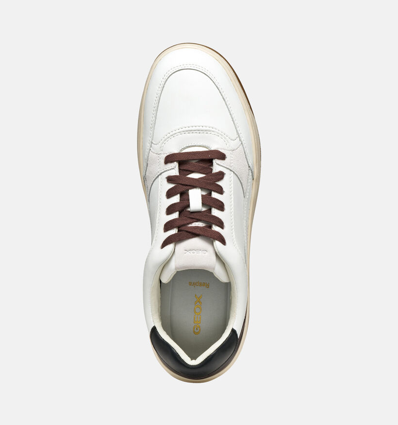Geox Sedral Witte Veterschoenen voor heren (360117) - geschikt voor steunzolen