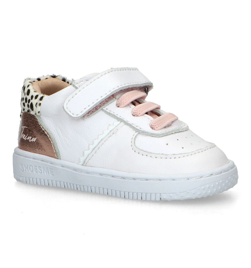 Shoesme Witte Sneakers in leer (320858)