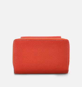 Crinkles Portemonnees Bruin/Beige/Blauw/Rood