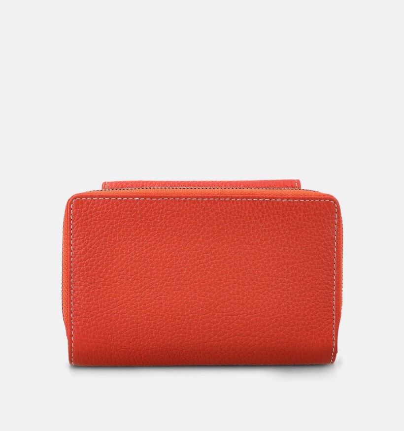 Crinkles Porte-monnaie zipp&eacute; en Rouge pour femmes (373876)