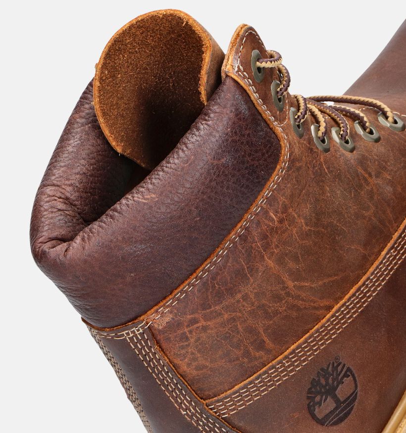 Timberland Inch Premium Cognac Veterboots voor heren (344959) - geschikt voor steunzolen