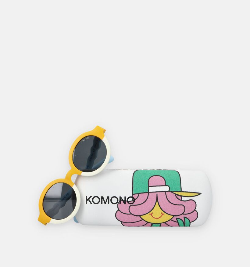 Komono Lele Lemon Triplets Lunettes de soleil en Jaune/Beige pour filles, gar&ccedil;ons (371545)
