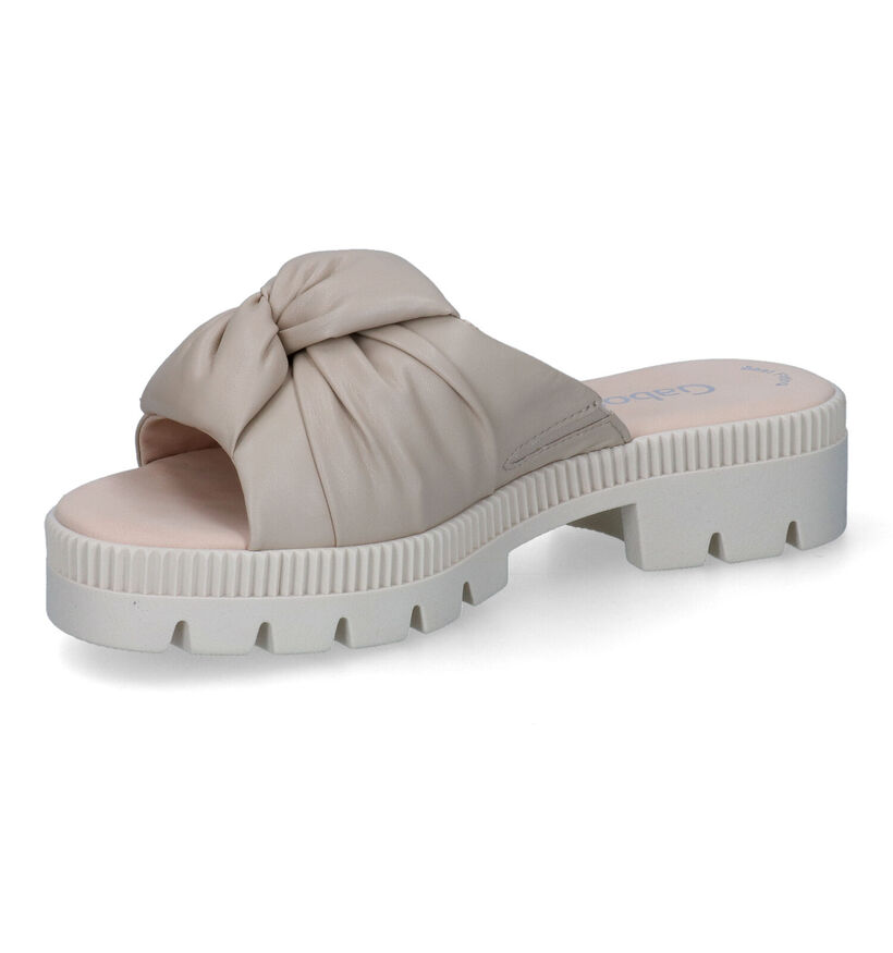 Gabor Best Fitting Mules en Beige en simili cuir (306748)