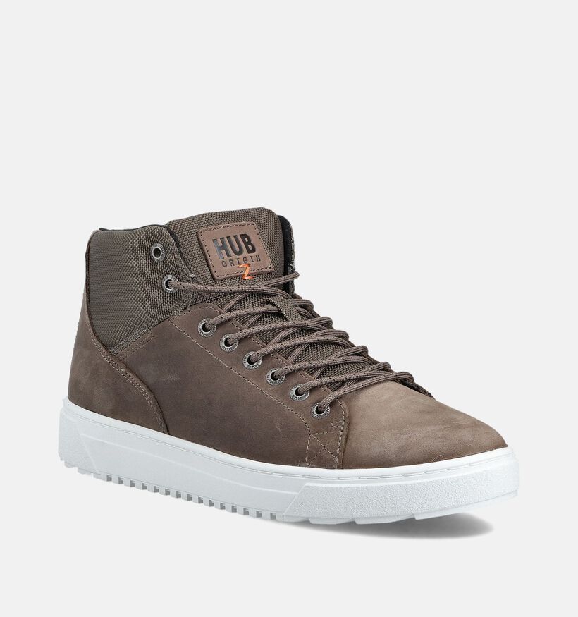Hub Boots à lacets en Marron pour hommes (363635) - pour semelles orthopédiques