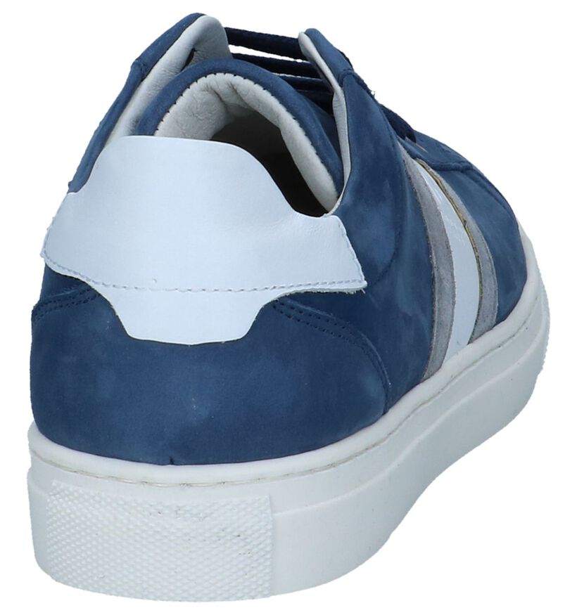 Blauwe Geklede Sneakers Hampton Bays in nubuck (243829)
