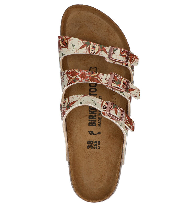 Birkenstock Florida Multicolor Slippers in kunstleer (271275)