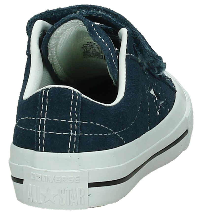 Converse One Star Blauwe Sneakers in nubuck (191260)