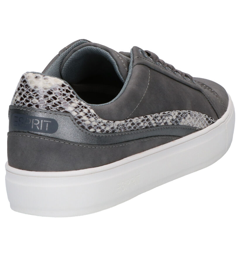 Esprit Chaussures à lacets en Gris foncé en simili cuir (269402)