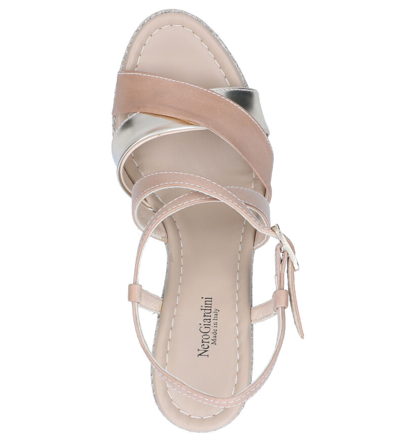 NeroGiardini Beige Sandalen in leer (274335)