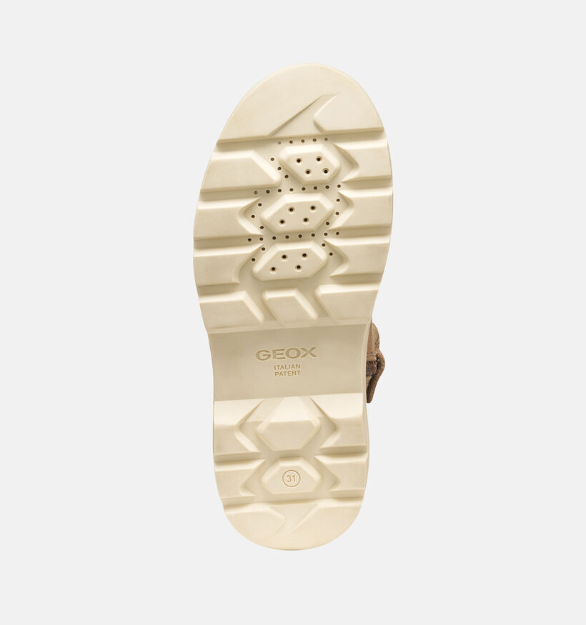Geox Kiddartah Cognac Hoge Schoenen voor meisjes (360378) - geschikt voor steunzolen