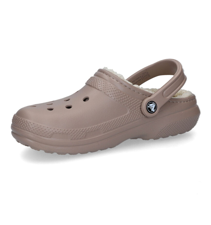 Crocs Classic Fuzz-lined Clog Nu-pieds en Noir pour femmes (298589)