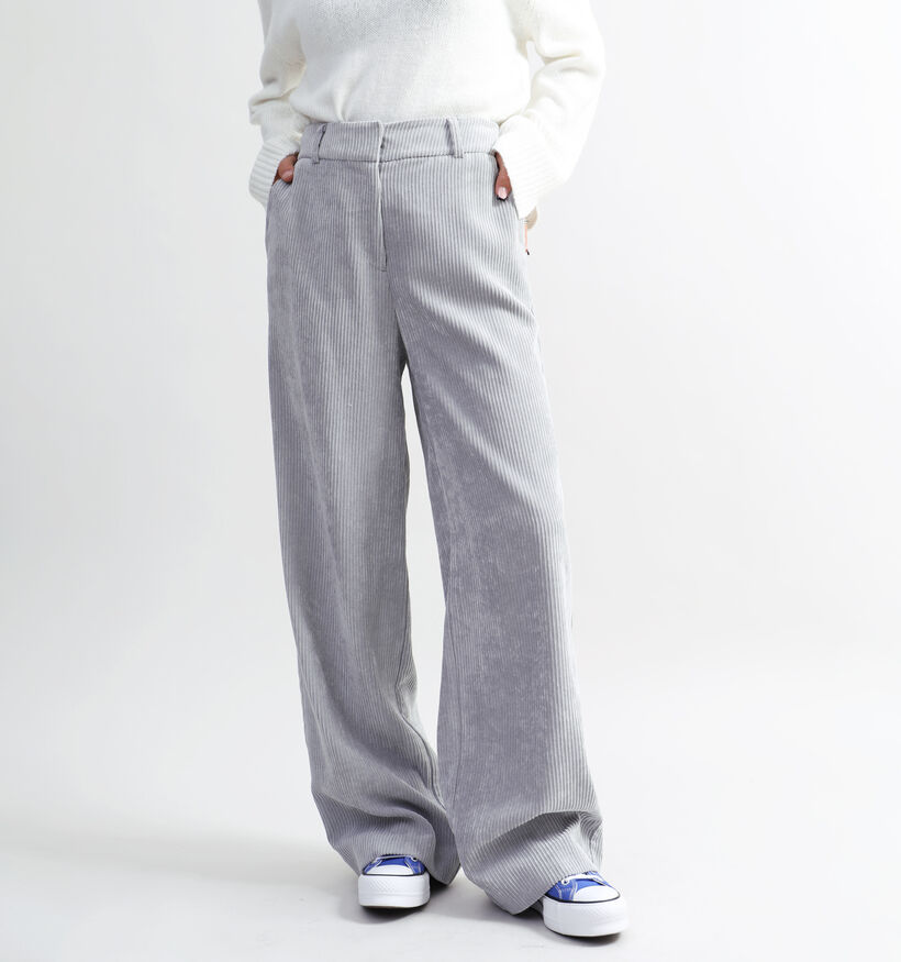 comma Pantalon large en Gris pour femmes (333896)